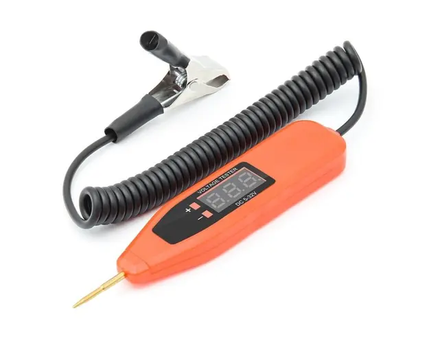 Lampa de Testare Auto Techstar®, 5-32V, Portocaliu, Verifica Sigurantele, Intrerupatoarele, Distribuitorii si Circuitele, Localizeaza Scurtcircuitele si Circuitele Deschise