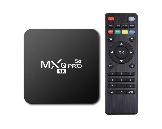 Mini PC TV Box Techstar® MXQ PRO, UltraHD 4K, Quad-Core 64 Bit. 4GB RAM, 32GB ROM, 5G Wireless, Ethernet, Android 10