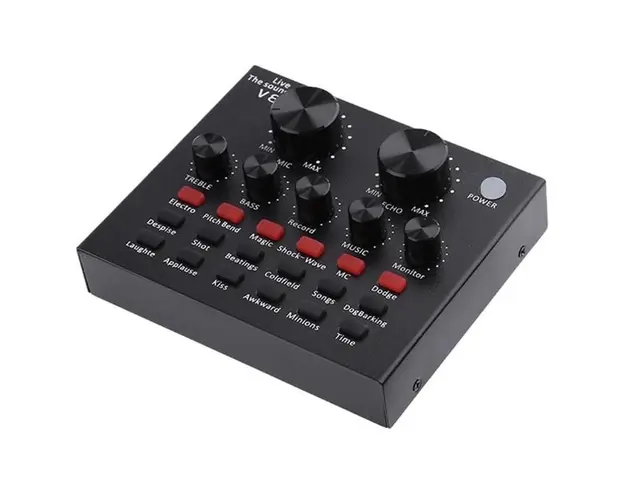 Placa de sunet V8 Webcast Techstar®, Interfata Audio USB, Negru