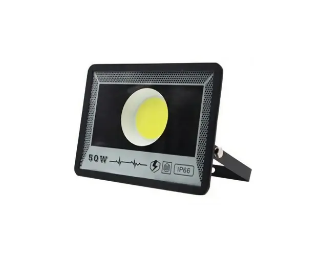 Proiector de Exterior Techstar® 50W, LED COB, IP66, Lumina Rece, Culoare 6500K, Corp Aluminiu, Suport Reglabil