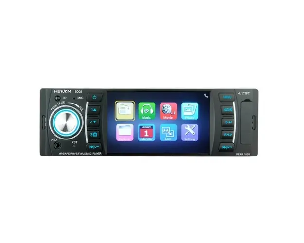 Resigilat MP5 Player Techstar® 5008, 1DIN, Camera Marsarier, Ecran HD 4.1", Telecomanda, Bluetooth 4.2