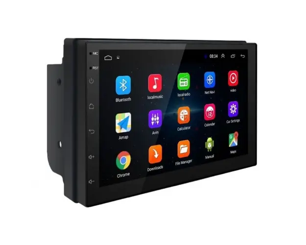 Resigilat Navigatie Auto Multimedia 7168 Techstar® 2DIN Android 8.1 GPS Radio Wi-Fi Display 7" Quad Core MP5 Player