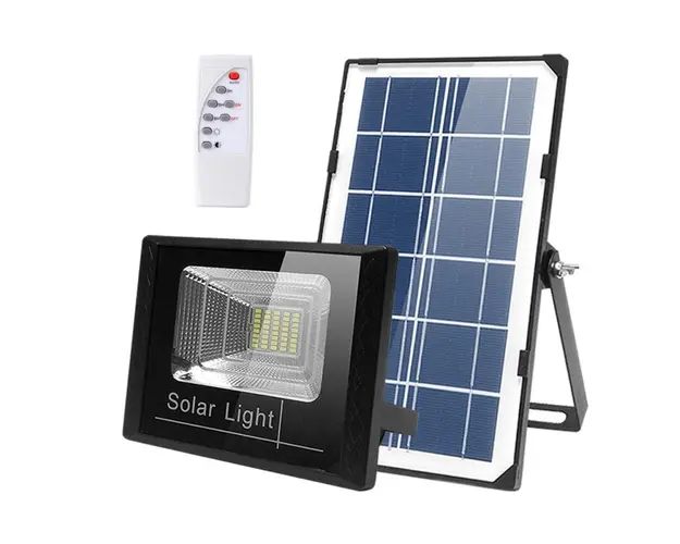 Resigilat Proiector LED de Exterior Techstar®, 10W, Alimentare Panou Solar, Lumina Alb Rece 6500K, 900 lm, Luminozitate reglabila, Telecomanda, IP67, Negru