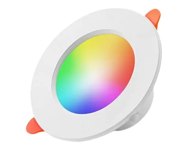 Resigilat Spot Led RGB inteligent Techstar® ,5W, 2700-6500K, Control vocal, compatibil cu Amazon Alexa si Google Home, WiFi 2.4 GHz, Alb