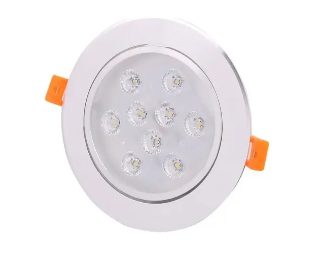 Resigilat Spot LED Techstar® THD, Alb, Putere 9W, Culoare Lumina 6500K, CRI 80+, Radiator Aluminiu