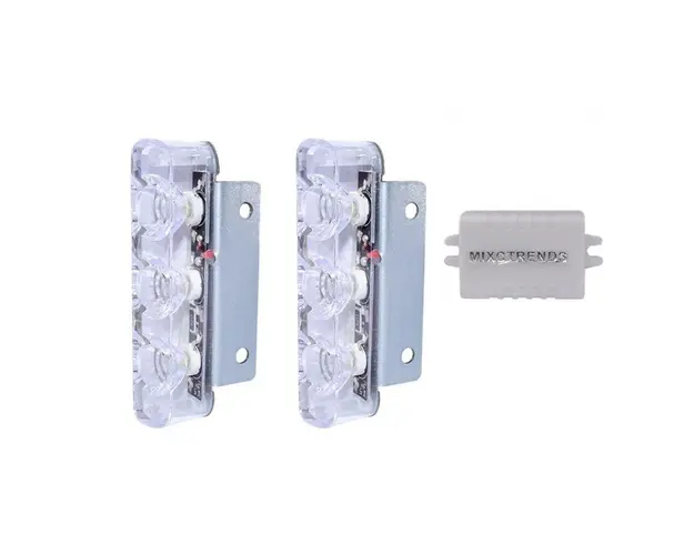 Set 2 Bucati 3 Leduri 6W Lumini Avertizare, Stroboscop Pentru Autoturisme si Motociclete
