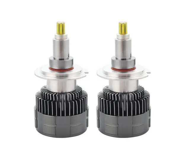 Set 2 LED-uri Auto Techstar® 360, H7, 45w, 6000 Lumeni, 6500K, AUTO, 12-24 Volti, CSP, Canbus, Miez Cupru, Radiator Aluminiu
