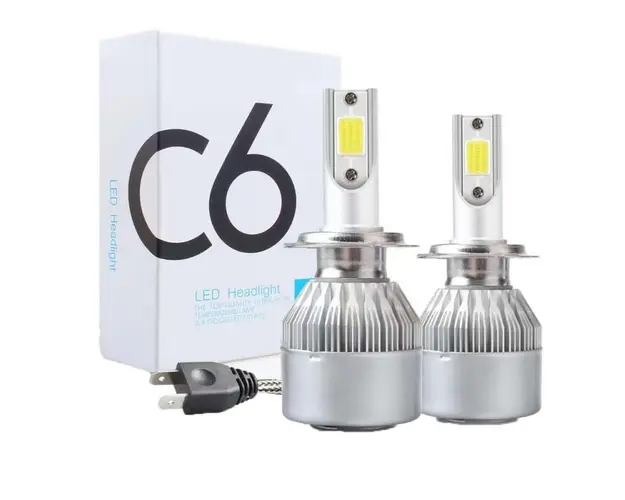 Set 2 LED-Uri Auto Techstar® C6, H7, 36w, 3800 Lumeni, 6500K, AUTO, 12-24 Volti, COB