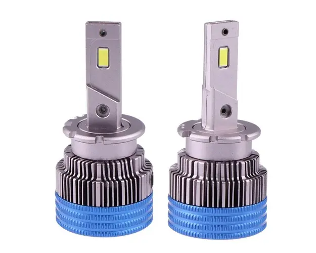 Set 2 LED-uri Auto Techstar® D2S, 35w, 5000 Lumeni, 6500K, AUTO, 12-24 Volti, CSP, Canbus, Radiator Aluminiu