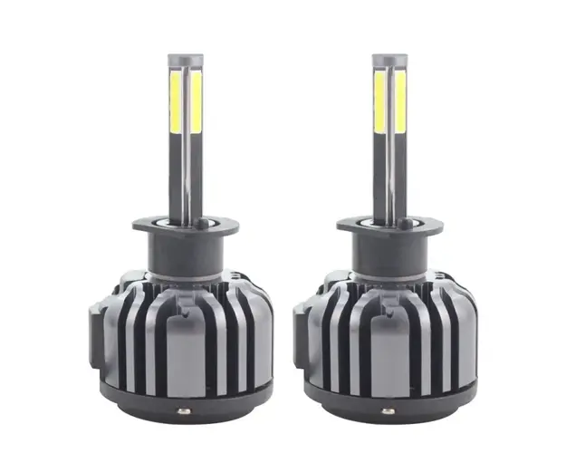 Set 2 LED-uri Auto Techstar® F6, H1, 45w, 5000 Lumeni, 6500K, AUTO, 12-24 Volti, COB, Canbus