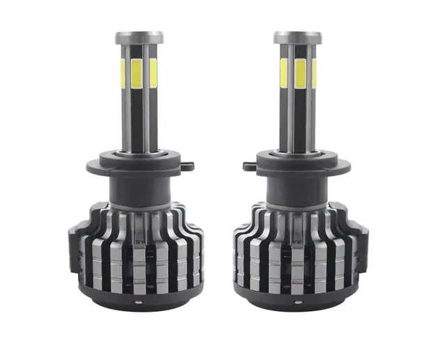 Set 2 LED-uri Auto Techstar® F6, H7, 45w, 5000 Lumeni, 6500K, AUTO, 12-24 Volti, COB, Canbus