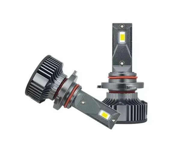 Set 2 LED-uri Auto Techstar® K9, H1, 50w, 6000 Lumeni, 6500K, AUTO, 12-24 Volti, CSP, Canbus, Miez Cupru, Radiator Aluminiu