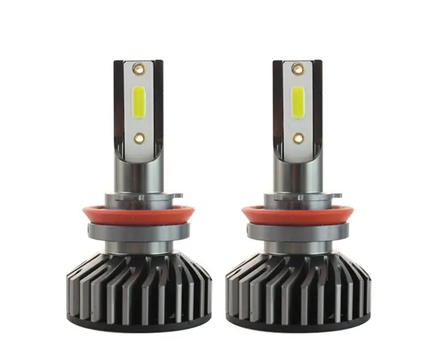 Set 2 LED-uri Auto Techstar® P1, H11/H8/H9, 36w, 4000 Lumeni, 6500K, AUTO, 12-24 Volti, DOB, Canbus, Miez Cupru, Radiator Aluminiu