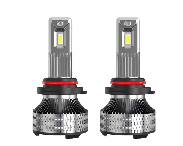 Set 2 LED-uri Auto Techstar® P30, 9006, 80w, 14000 Lumeni, 6500K, AUTO, 12-24 Volti, CSP, Canbus, Miez Cupru, Radiator Aluminiu