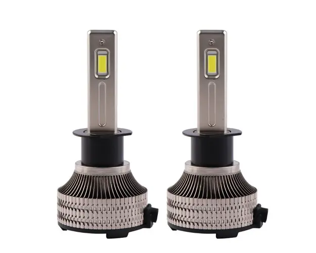 Set 2 LED-uri Auto Techstar® P30, H1, 80w, 14000 Lumeni, 6500K, AUTO, 12-24 Volti, CSP, Canbus, Miez Cupru, Radiator Aluminiu
