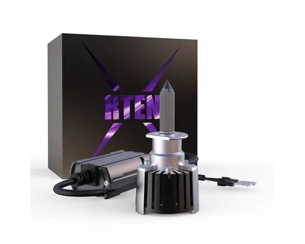 Set 2 LED-uri Auto Techstar® R10, H1, 45w, 5000 Lumeni, 6500K, AUTO, 12-24 Volti, CSP, Canbus, Radiator Aluminiu, Fascicul 360