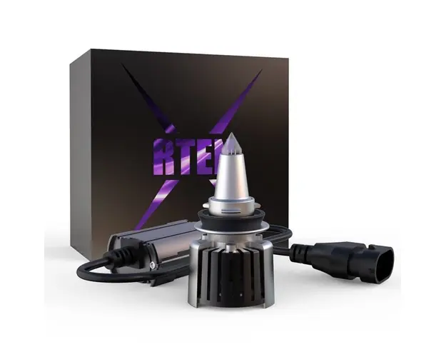 Set 2 LED-uri Auto Techstar® R10, H11, 45w, 5000 Lumeni, 6500K, AUTO, 12-24 Volti, CSP, Canbus, Radiator Aluminiu, Fascicul 360