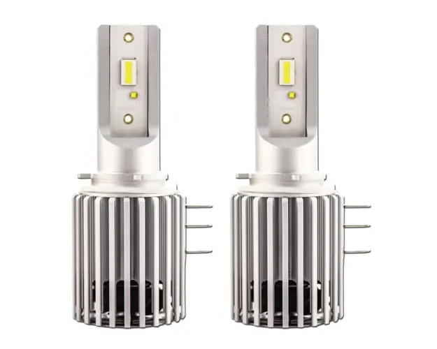 Set 2 LED-uri Auto Techstar® X9, H15, CSP si ZES 40w, 4000 Lumeni, 6500K, AUTO, 12-24 Volti, EPISTAR, Canbus, Radiator Aluminiu