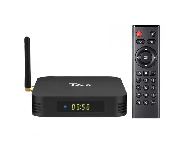 Smart TV Box TX6 Android 9.0 MiniPC 4GB RAM, 64GB ROM Wifi, Quad Core, MiniPC Allwinner H6, USB 3.0, Bluetooth 4.2, UltraHD 4K