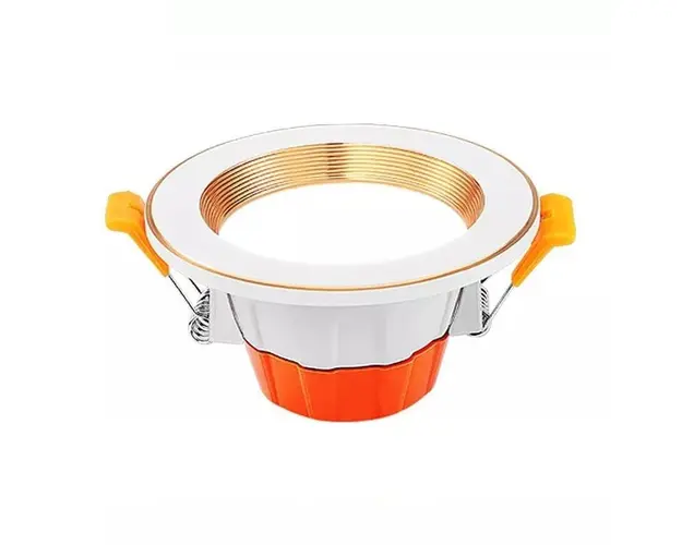 Spot LED Techstar® ST2, Alb-Auriu, Putere 5W, Culoare Alb Cald, 3000K, Diametru 10cm, CRI 80+