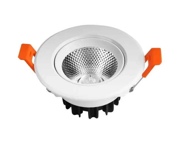 Spot LED Techstar® THD, Alb, Putere 5W, Culoare Lumina 4000K, CRI 80+, Radiator Aluminiu