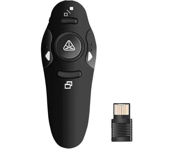 Telecomanda Wireless Techstar pentru Prezentare, cu pointer Laser, Butoane SlideShow, USB