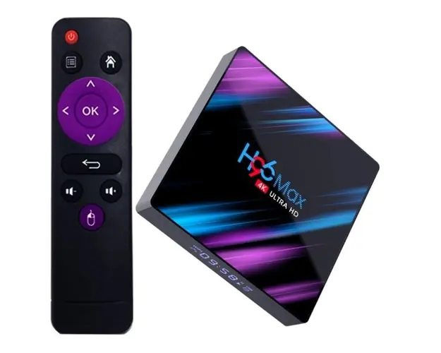 TV Box H96 Max RK3318 2.4Ghz, Mini PC Android 9.0, 2GB RAM, 16GB ROM WiFi, Bluetooth, UltraHD 4K 60fps, cu IPTV
