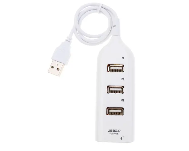 USB Hub Techstar® HB2, USB 2.0 High Speed, 4 Port USB2.0, Alb