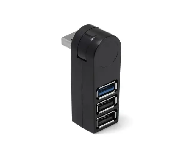 USB Hub Techstar® HB3, 3.0 High Speed, 1 Port USB 3.0, 2 Port USB 2.0, Conexiune USB 3.0 de mare viteza, Compact