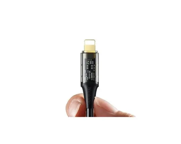 Cablu de date Mcdodo Amber Series Fast Charging Type-C la Lightning ,36W, 1,2m (Negru)