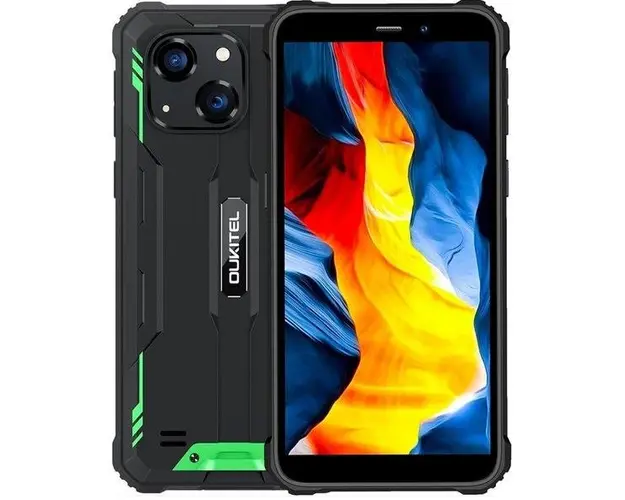 Telefon Mobil Oukitel WP32, Procesor Unisoc UMS9230, IPS LCD Capacitive touchscreen 5.93inch, 4GB RAM, 128GB Flash, Camera Duala 20 MP, 4G, Wi-Fi, Dual SIM, Android (Negru/Verde)