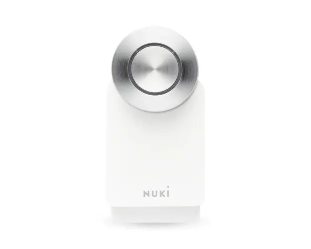 Incuietoare inteligenta Nuki Smart Lock 4.0 Pro, Bluetooth, Notificari, Control acces, Jurnal activitati (Alb)