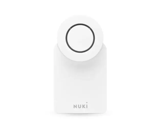 Incuietoare inteligenta Nuki Smart Lock 4.0, Wireless, Bluetooth 5.0, Control aplicatie, Raza detectie 10 m (Alb)