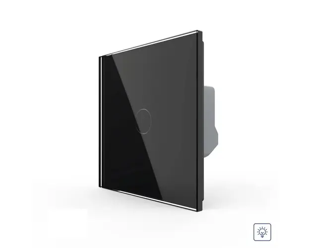Intrerupator Simplu cu Variator LIVOLO cu Touch Din Sticla  Serie Noua (Negru)