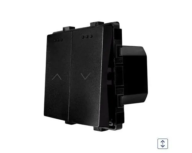 Modul Intrerupator Jaluzele Mecanic LUXION (Negru)