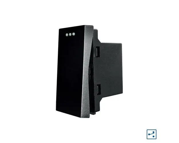 Modul Intrerupator Simplu Cap Scara Mecanic 1M LUXION (Negru)