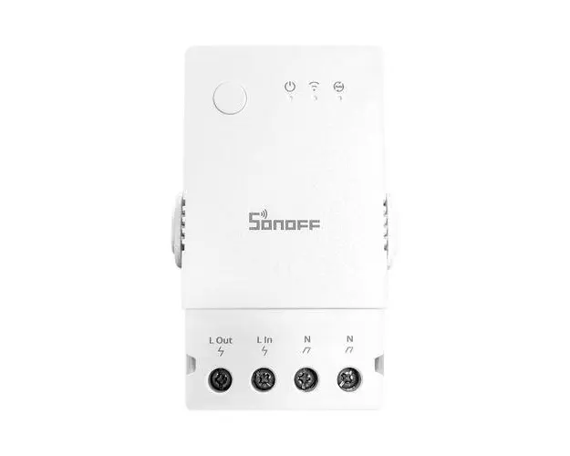 Releu Inteligent Wi-Fi Sonoff THR316, Temperatura & Umiditate, Control aplicatie (Alb)