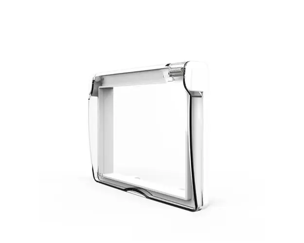 Capac de protectie rezistent la apa pentru prizele LIVOLO din sticla, Italian, 3M (Alb)