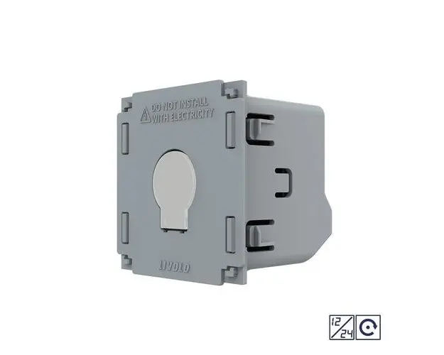 Modul Intrerupator Simplu cu Revenire, Contact Uscat si 12/24V cu Touch LIVOLO - Serie Noua