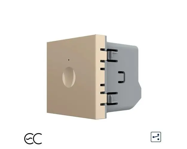Modul Intrerupator Simplu Cap Scara / Cruce, ZigBee EC cu Touch LIVOLO - Serie Noua (Auriu)