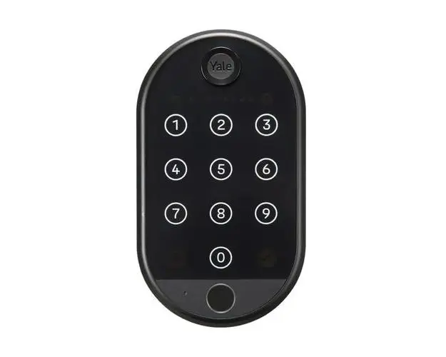 Tastatura inteligenta Yale Linus, Amprenta, Acces PIN, Bluetooth, Pana la 10 utilizatori