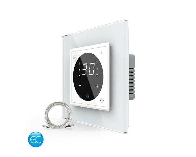 Termostat LIVOLO pentru sisteme de incalzire electrice, protocol ZigBee EC (Alb)