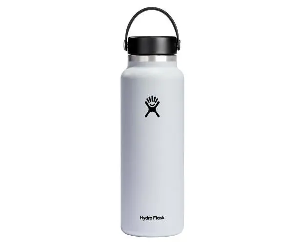 Sticla termos Hydro Flask Wide Mouth White, inox, 1.18L