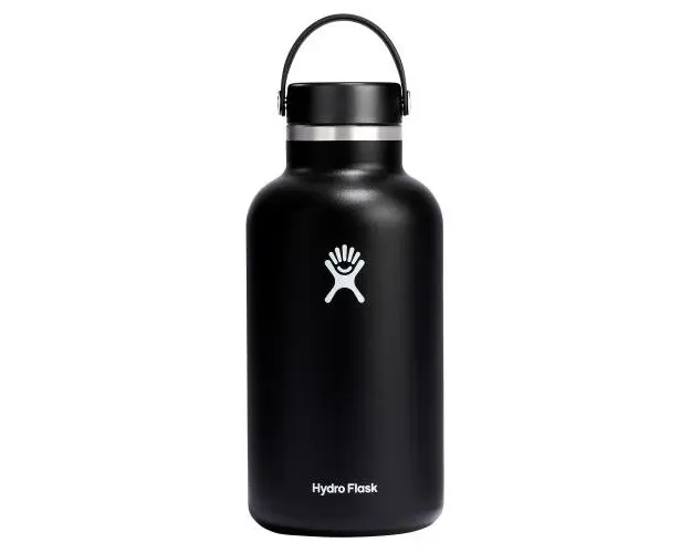 Sticla termos Hydro Flask Wide Mouth Black, inox, 1.9L