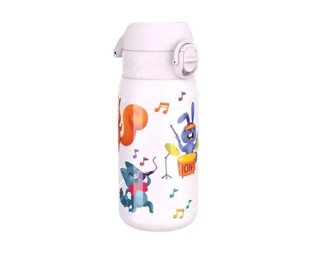 Sticla apa pentru copii Ion8 Animal Band, inox, 400ml