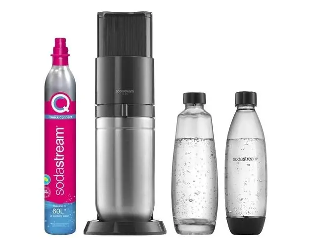 Aparat sifon SodaStream Duo, cu 2 sticle incluse, Negru 