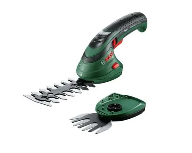 Foarfeca pentru tuns arbusti Bosch Isio 0600833108, Cutit 12 cm, Latime de taiere 80 mm (Negru/Verde)