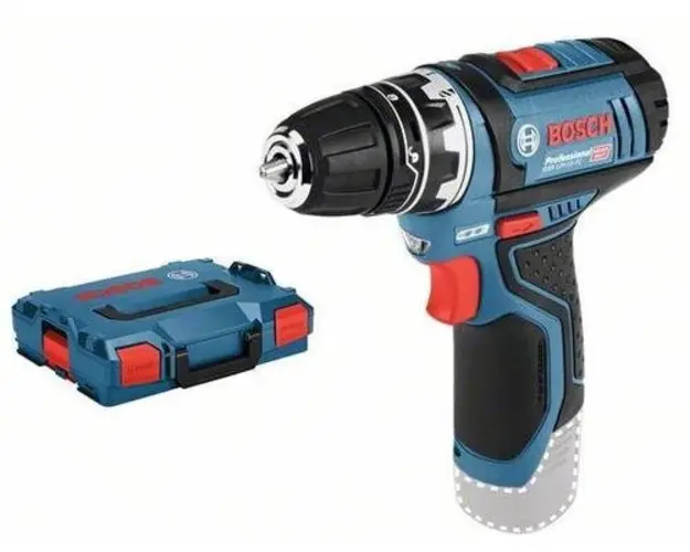 Masina de gaurit si insurubat cu acumulator Bosch GSR 12V-15 FC + Adaptor mandrina GFA 12-B + LBoxx 102