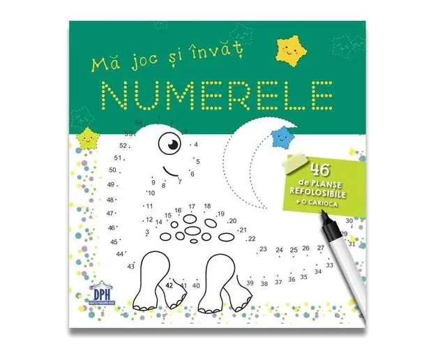 MA JOC SI INVAT NUMERELE - 46 de planse refolosibile + o carioca