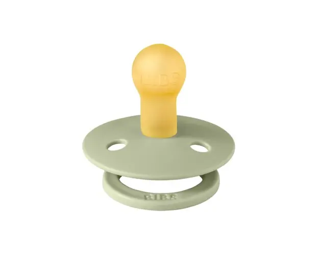 Suzeta BIBS Colour Studio Collection Stripe Latex, tetina rotunda, 0 luni + (Verde)